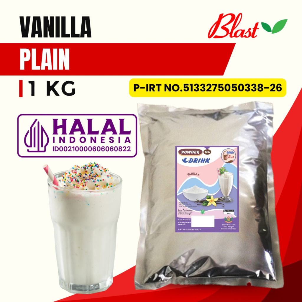 

Bubuk VANILLA 1 KG - Bubuk Minuman Plain - Powder Vanila Original