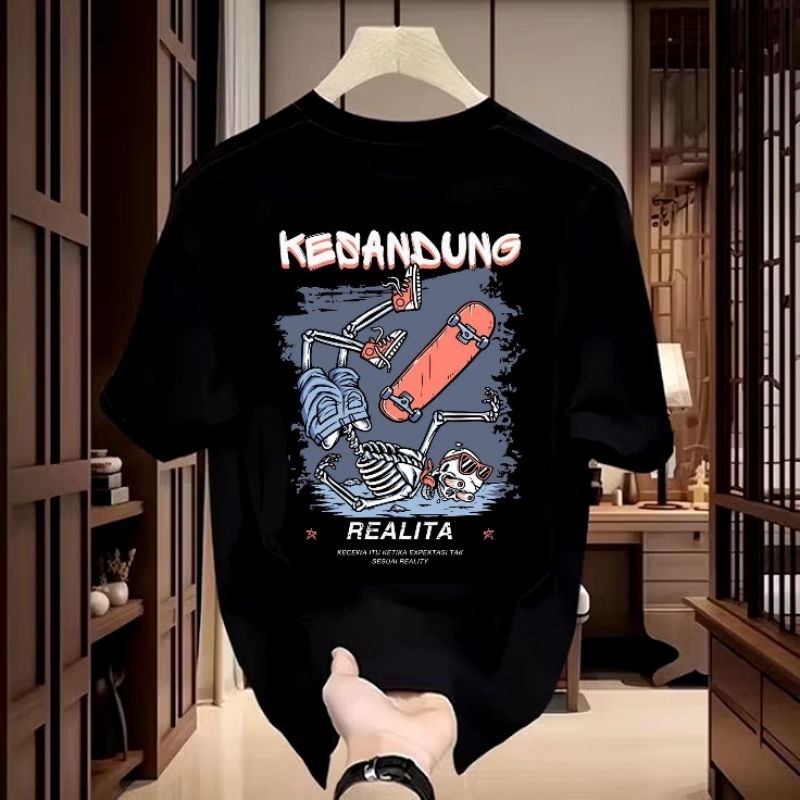 Kaos BIGSIZE (size S - 5XL) KESANDUNG REALITA Kaos Jawa Kata Kata Viral Oversize Korean T shirt Jumb