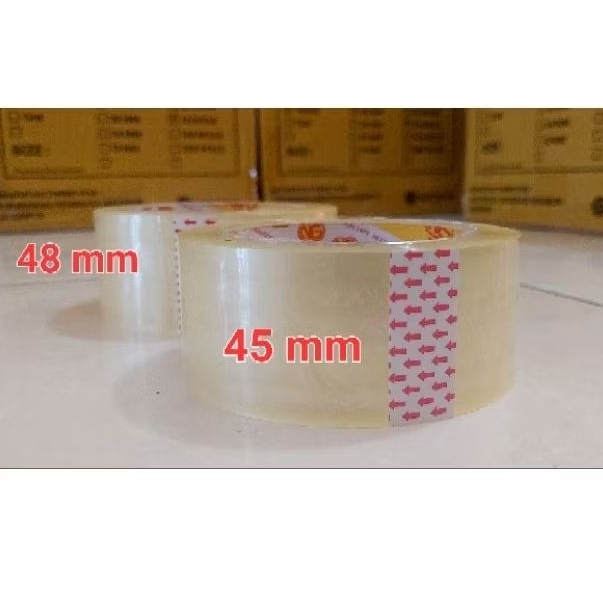 

LAKBAN TEBAL MURAH BERKUALITAS PER BOX 45mmX100m 40 mic TRANSPARANT