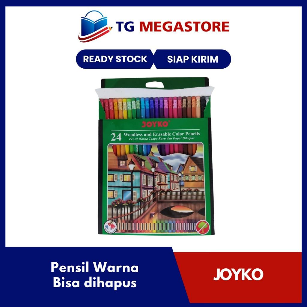 

Pensil Warna Joyko Panjang 24 Warna (Bisa dihapus) CP-115