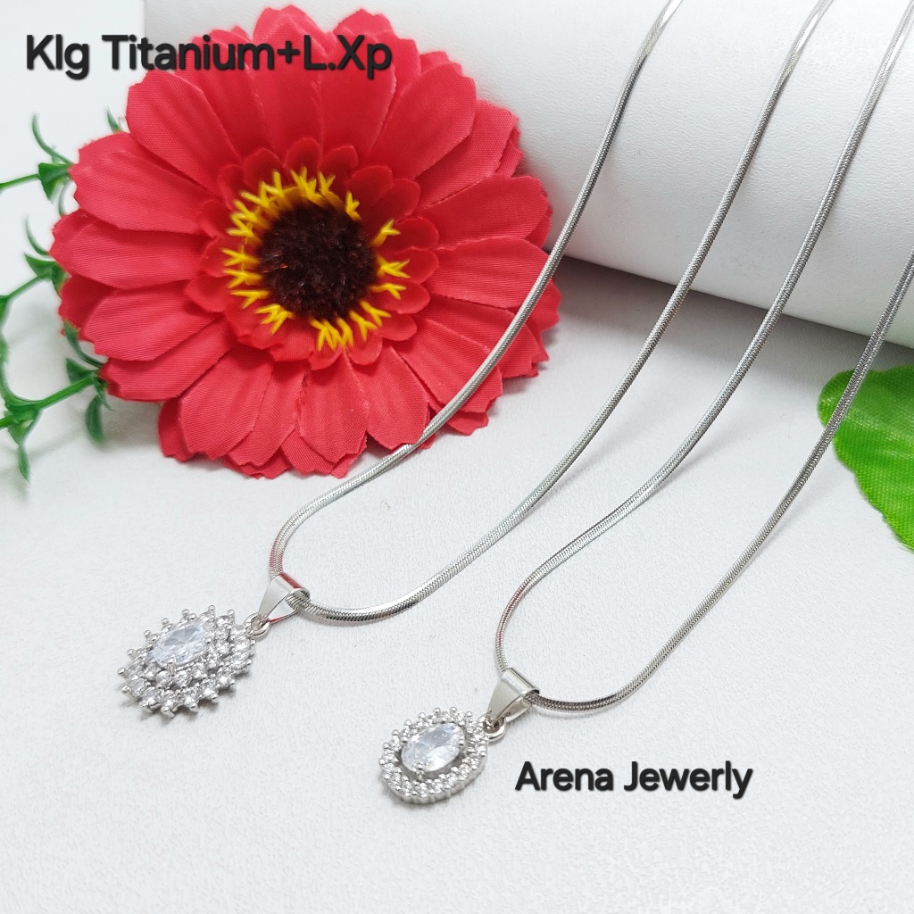 Kalung Wanita Kalung Perempuan Titanium Casandra Kecil Liontin Mata Mata Xping Kalung Titanium