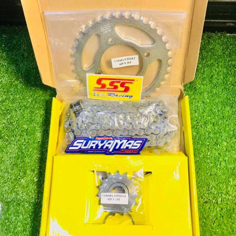 GEAR SET SSS 428 HSB JUPITER Z / RX KING / FIZR / VEGA