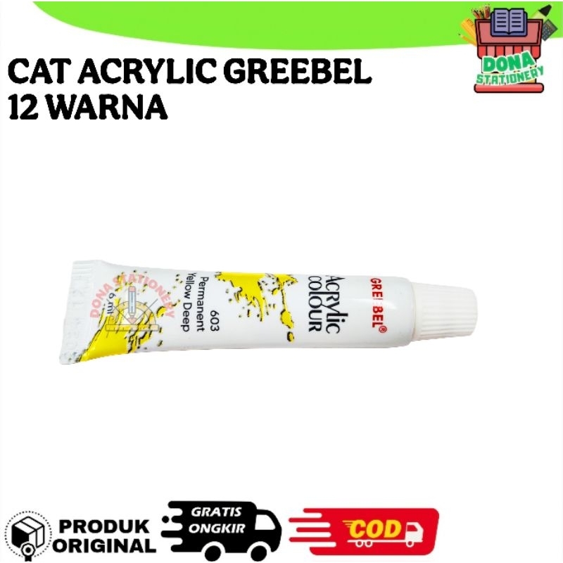 

Cat Acrylic Greebel 12 & 18 Warna Cat Akrilik Greebel 12 Warna 6 ml
