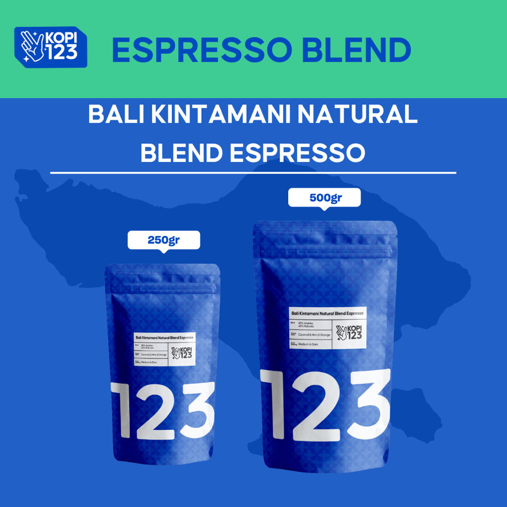 

KOPI BALI KINTAMANI NATURAL BLEND ESPRESSO 250GR