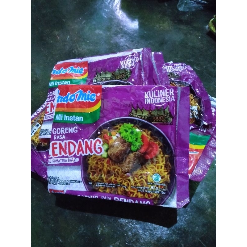 

Kemasan bekas mie Indomie rendang 1pcs