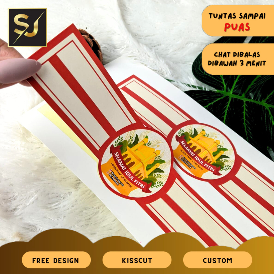 

Sangjaya Cetak Sticker Segel Lebaran Custom Stiker Toples Segel Idul Fitri Ramadhan Segel Jam Tangan