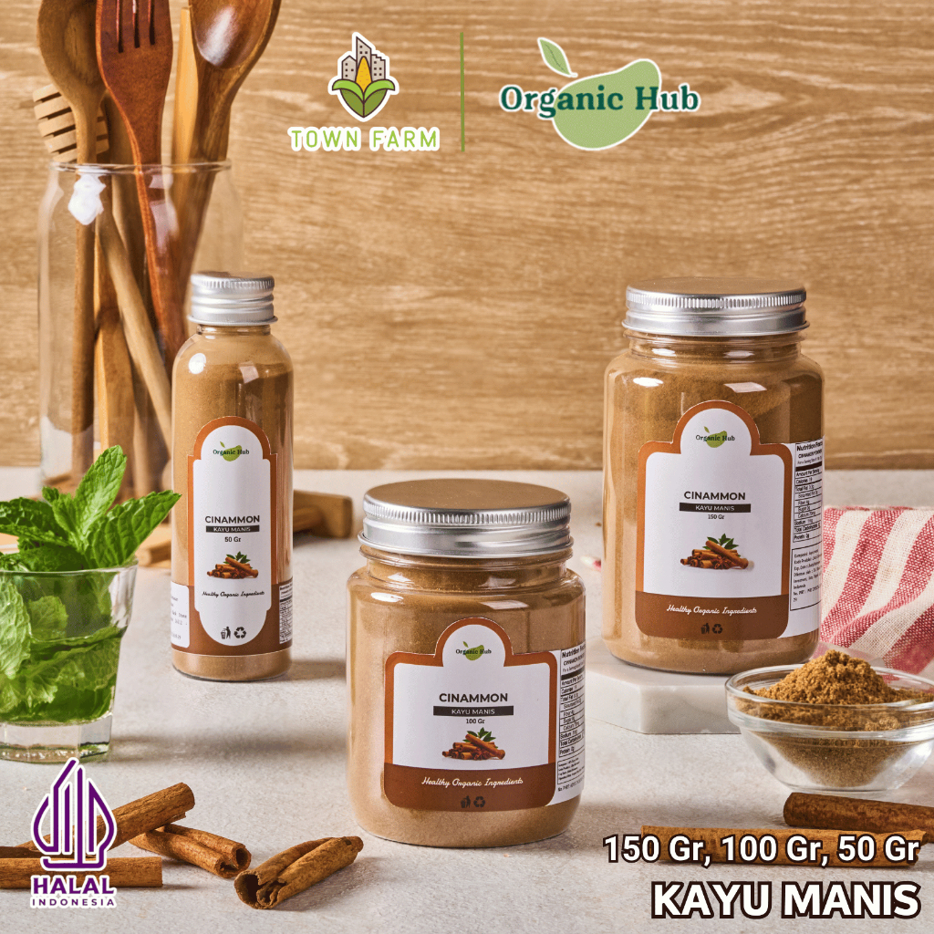 

Organic Hub Kayu Manis Bubuk Murni Cinnamon Cinamon Powder Serbuk Premium Quality Bumbu Dapur