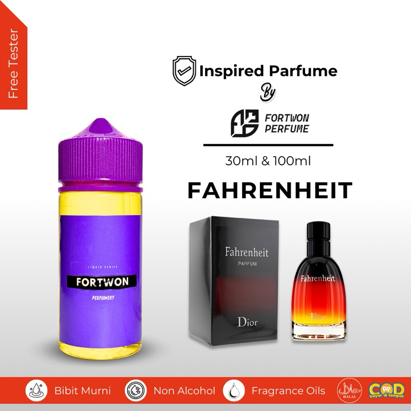 FAHRENHEIT Parfum Bibit Tetes Pria Wanita Non Alkohol 100ml Concentrated