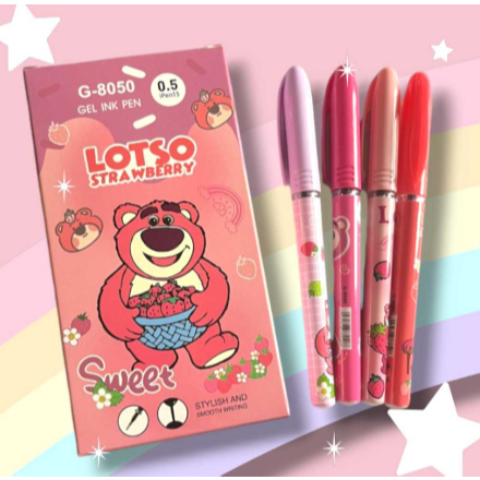 

(12pcs) GEL PEN IPEN LOTSO / PULPEN GEL FANCY 0.5mm
