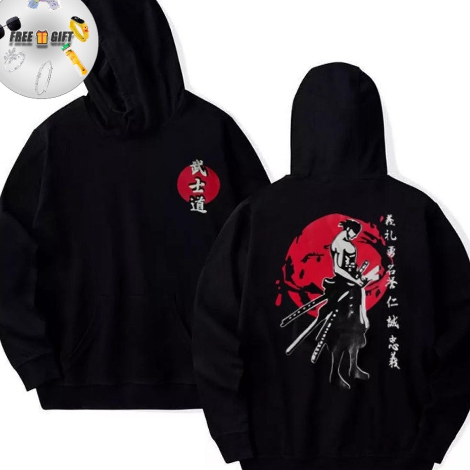[FREE GIFT] Sweater Hoodie Jumper Pria Samurai Jepang / Hoodie Pria Distro / Hoodie Pria Polos / Jak
