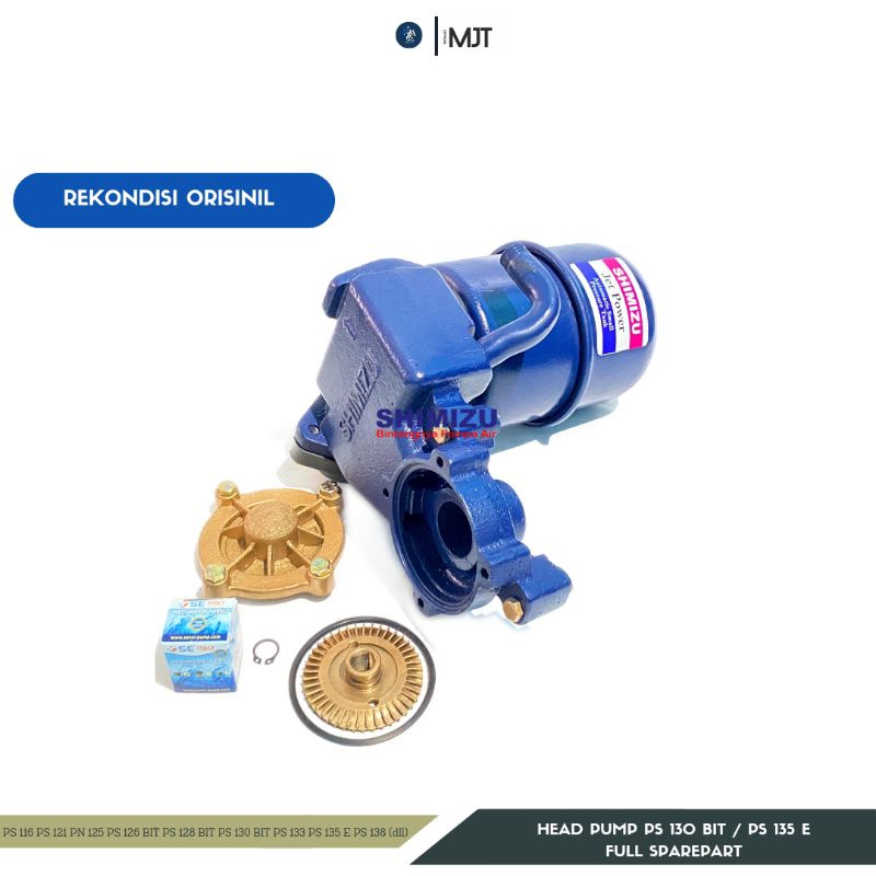 Kepala Depan Alkon Pompa Air Shimizu PS 130 BIT - PS 135 E Full Set