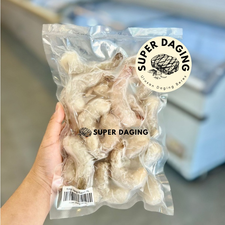 

Udang Vaname Jumbo XL Kupas Frozen (isi 20-25) 1kg - Super Daging Pekanbaru