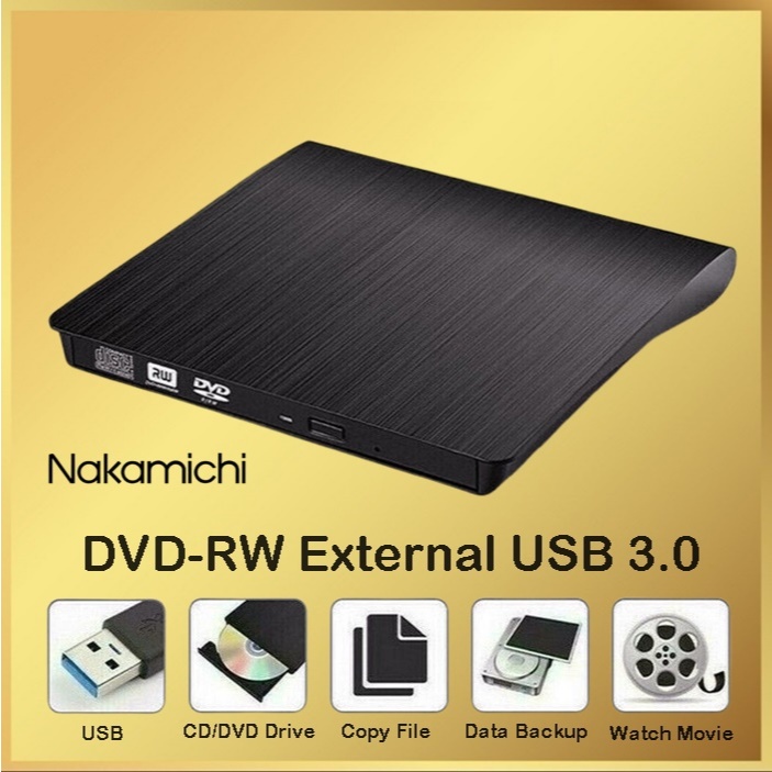 Nakamichi DVD-RW EXTERNAL USB 3.0 Mobile DVD-RW External