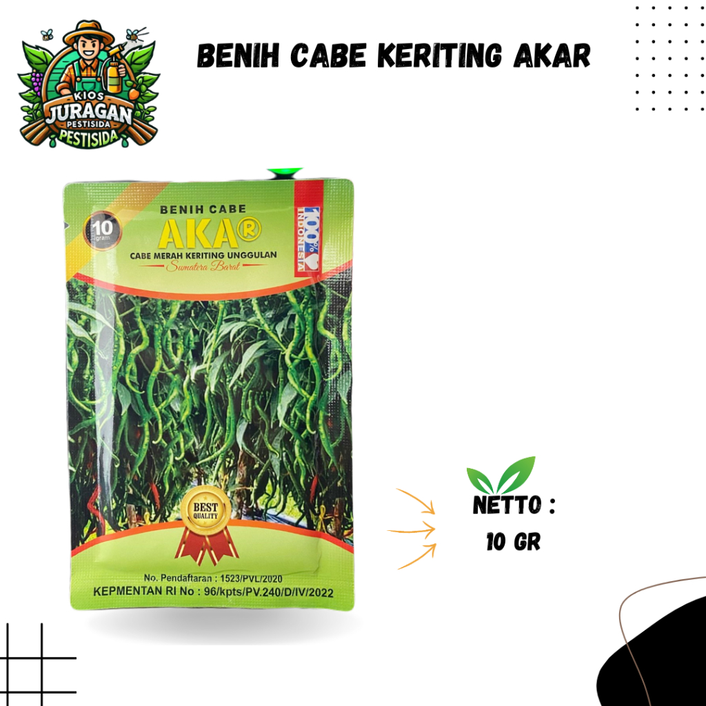 BENIH CABE KERITING AKAR 10GRAM