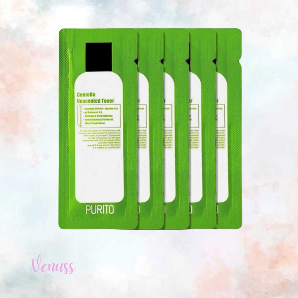 Purito centella unscented toner sample sachet / pcs