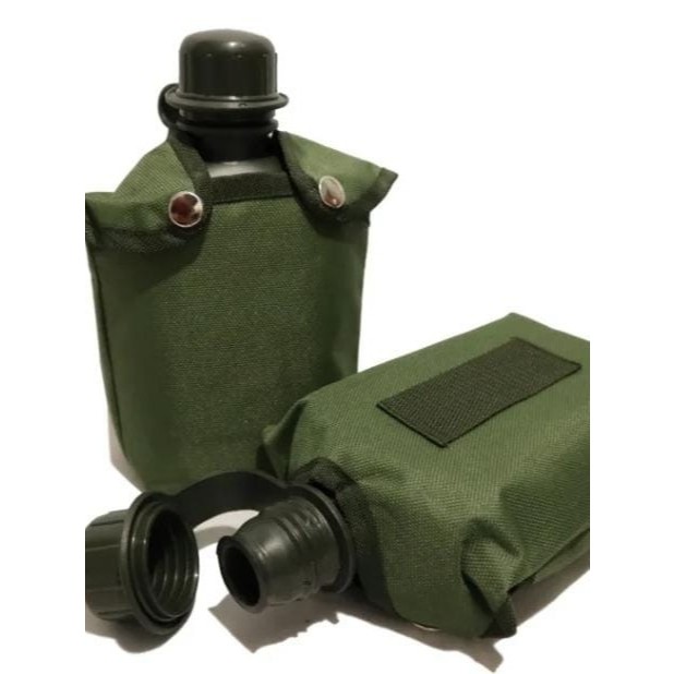 Veples Botol Air Minum TNI Sarung Veples Peples Original Hijau & Hitam