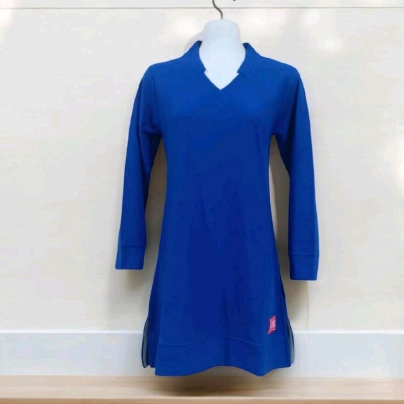 Tunik Polos Kerah V-Neck Uncle West / Khusus Warna Biru Benhur