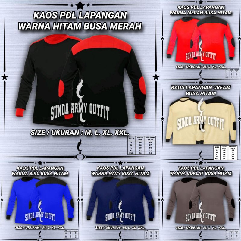 GROSIR KAOS PDL LAPANGAN / KAOS OBLONG LENGAN PANJANG / BAJU KAOS LAPANGAN / KAOS POLOS LENGAN PANJA