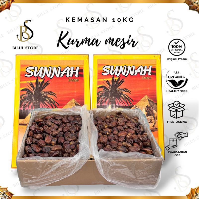 

KURMA MESIR KEMASAN 10kg (( SUNNAH ))