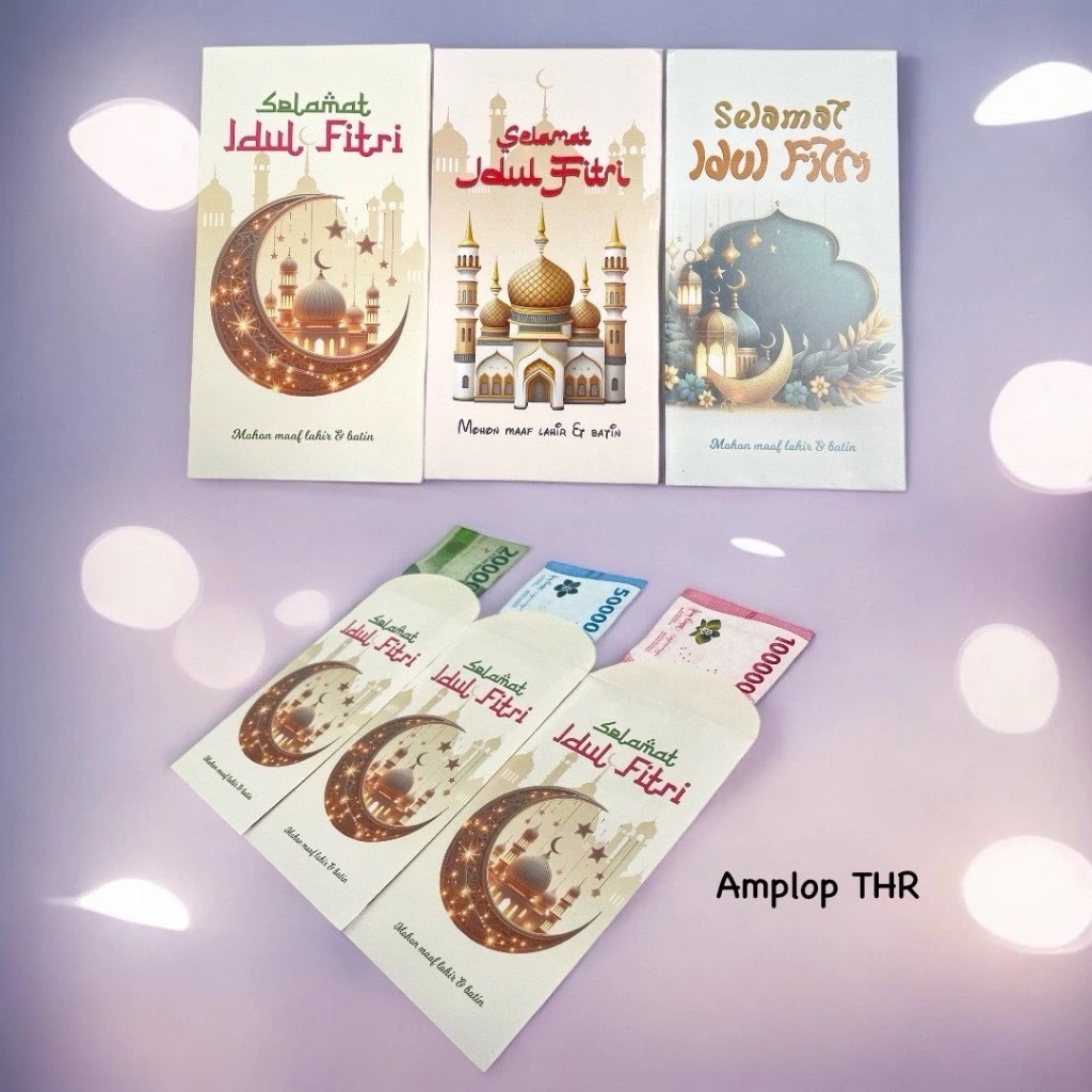 

HJK [ ISI 50 ] Amplop Lebaran Panjang Hari Raya Idul Fitri Eid Mubarak Angpao Kotak Mika ISI 50 30