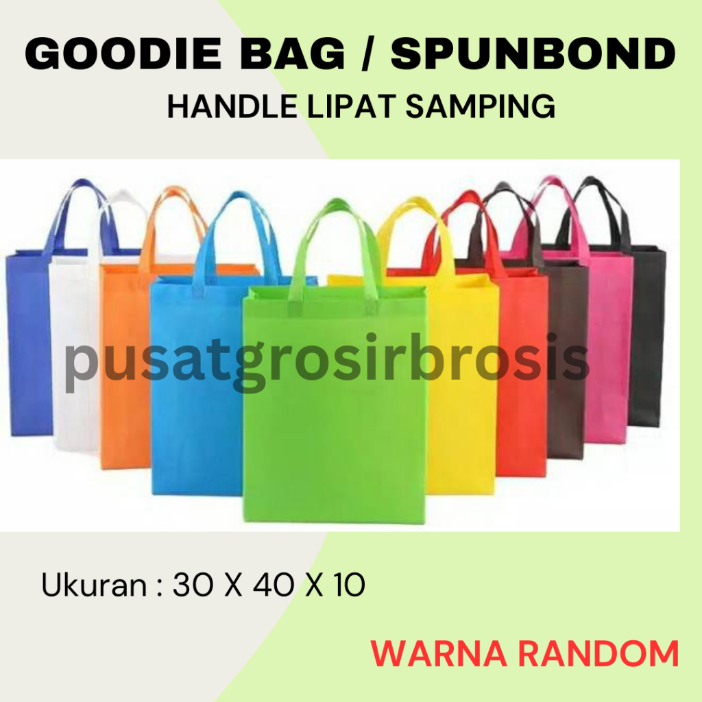 

Goodiebag / Spunbond / Tas Kain Handle 30x40 / 38X45 (12pcs)