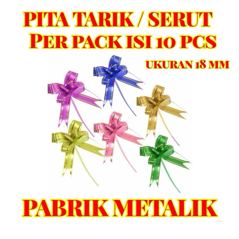 

PITA TARIK SERUT MOTIF WARNA WARNI 18mm (1 PACK ISI 10 PCS)
