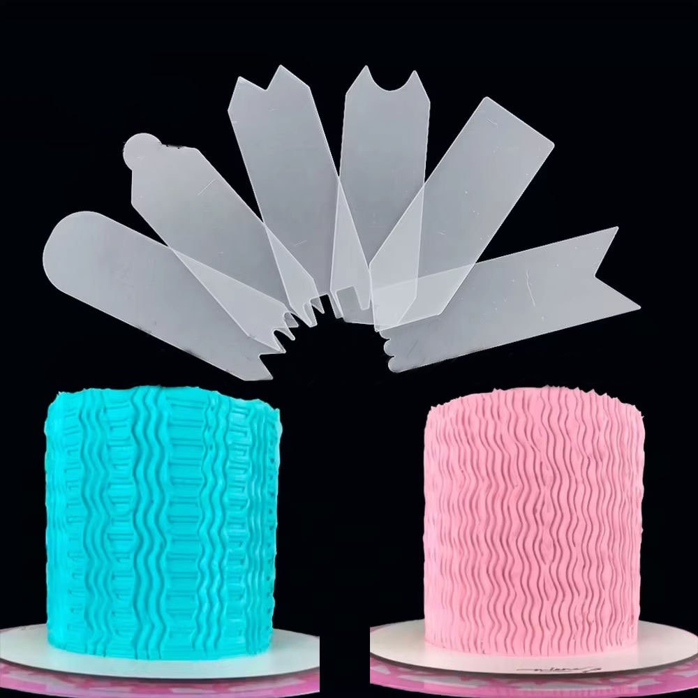 Mini Acrylic Cake Scraper Akrilik Pengukir Wedding Cake Decoration Cream Pengukir Kue Ulang Tahun AR