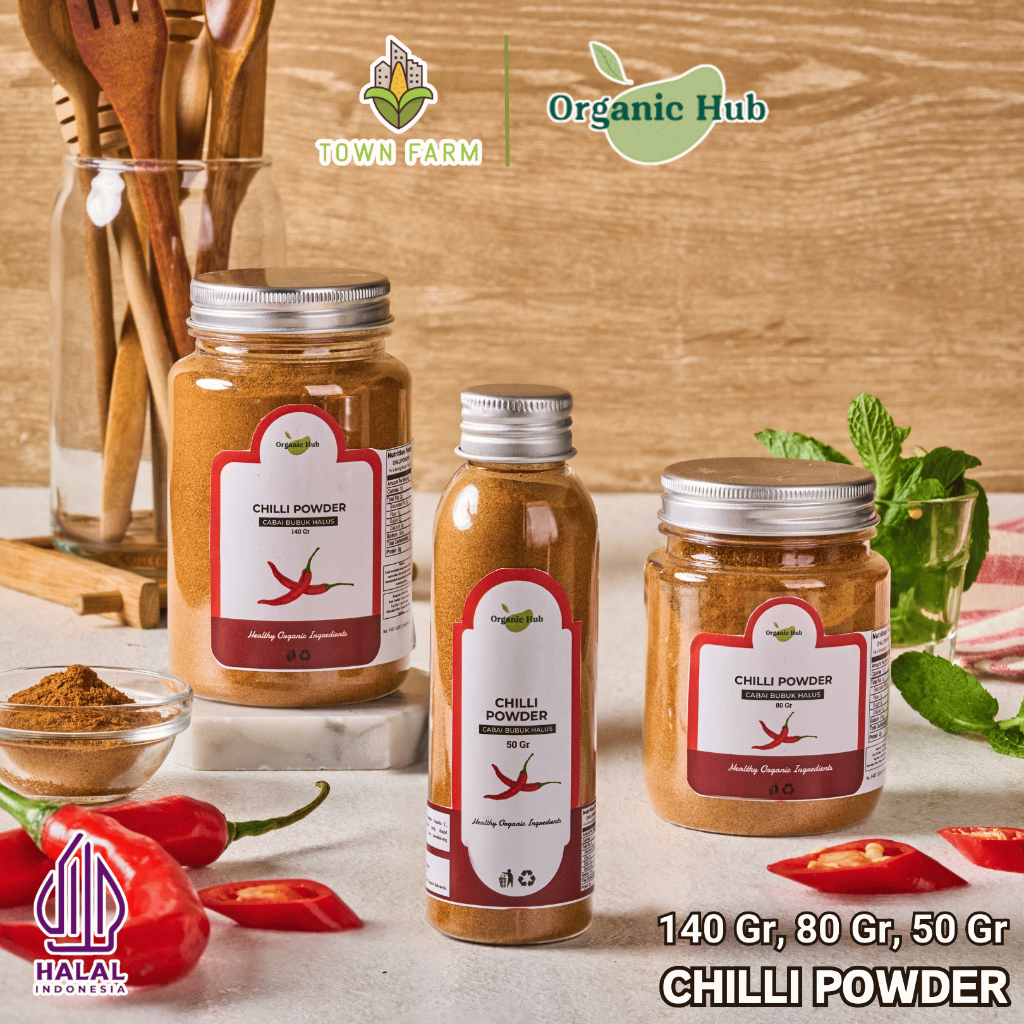 

Organic Hub Bubuk Cabe Cabai Bubuk Halus Murni Super Pedas Chilli Powder Premium Quality