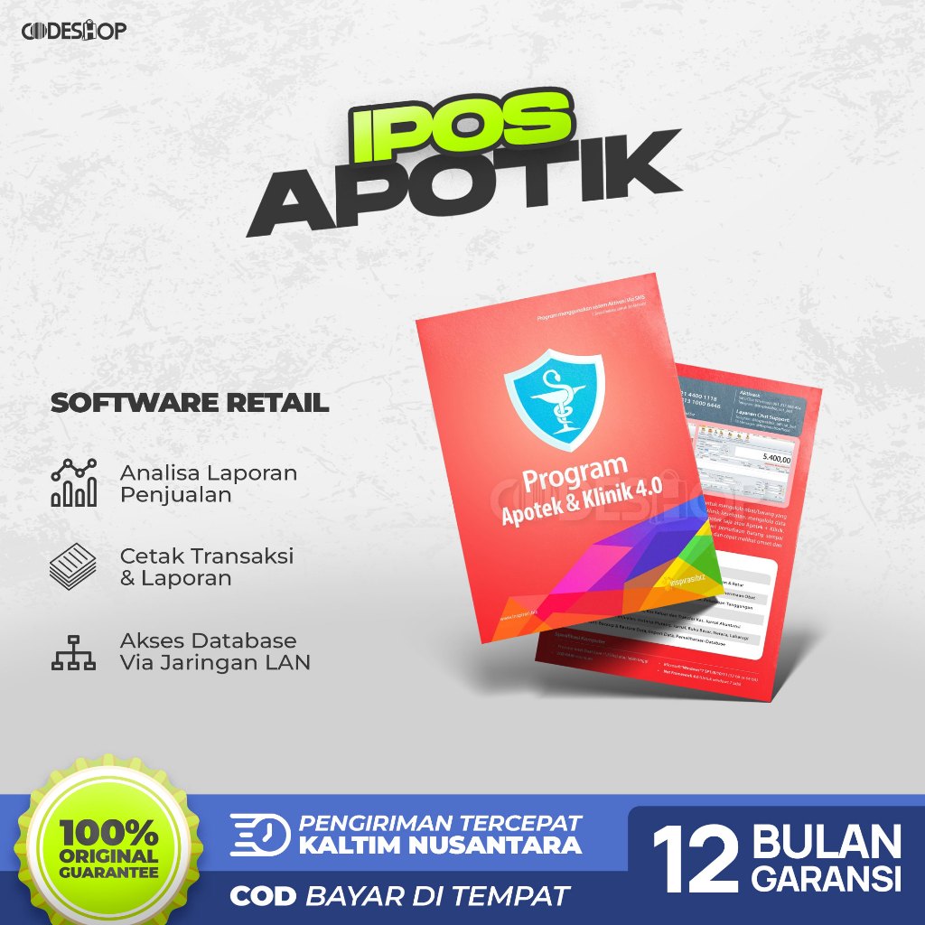 iPos Apotek Klinik 4.0 Program Kasir Software Toko Obat Apotik Inspirasibiz