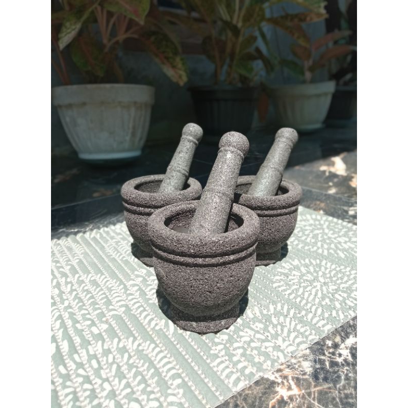 Lumpang Mini 8Cm Batu Asli