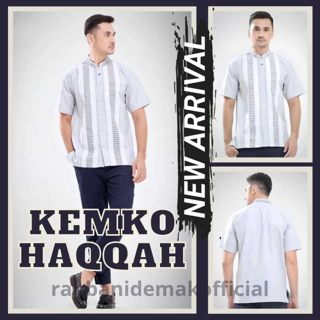RABBANI - KEMKO HAQQAH - KEMEJA KOKO LENGAN PENDEK RABBANI - 100% ORIGINAL - NEW ARRIVAL
