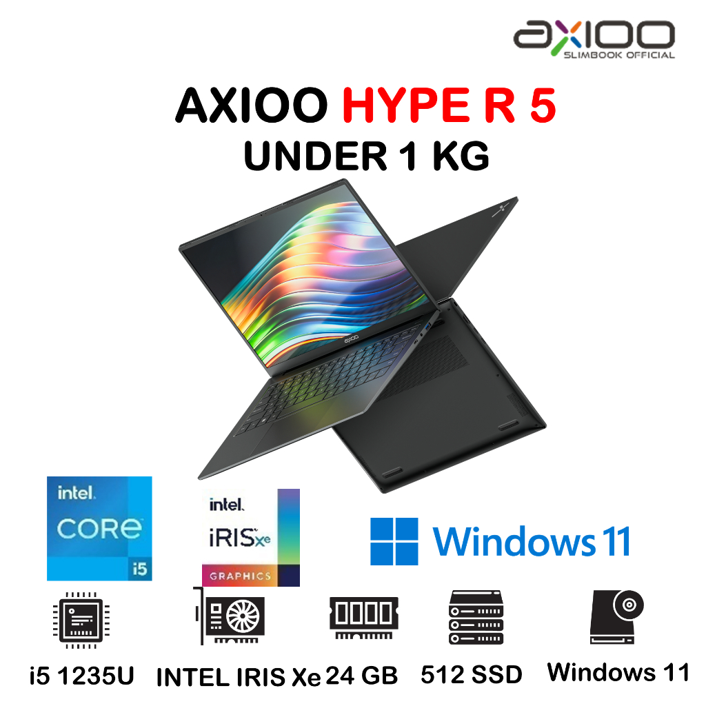 LAPTOP AXIOO HYPE R 5  i5 1235U 24GB 512GB WINDOWS 11