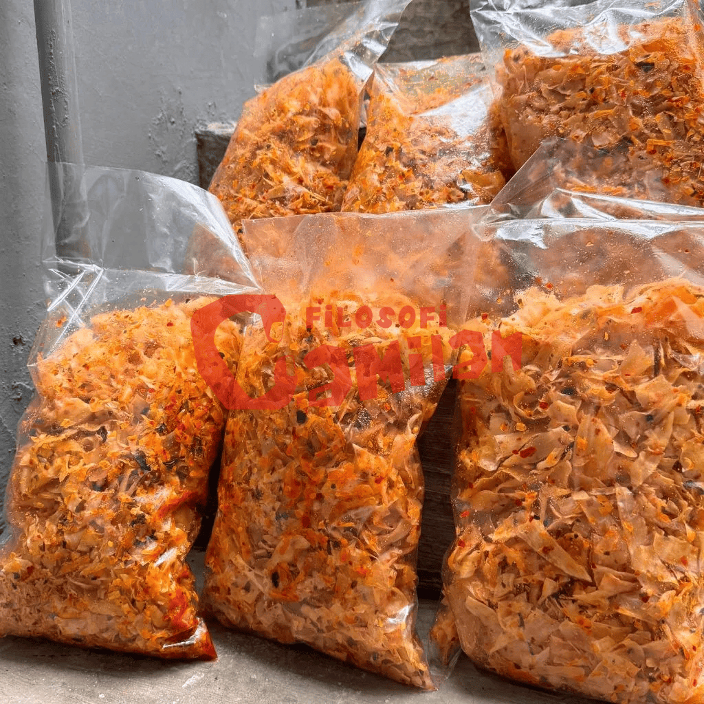 

Keripik Singkong Kriwil Cikruh Extra Chili Oil Daun Jeruk Kemasan - 500g