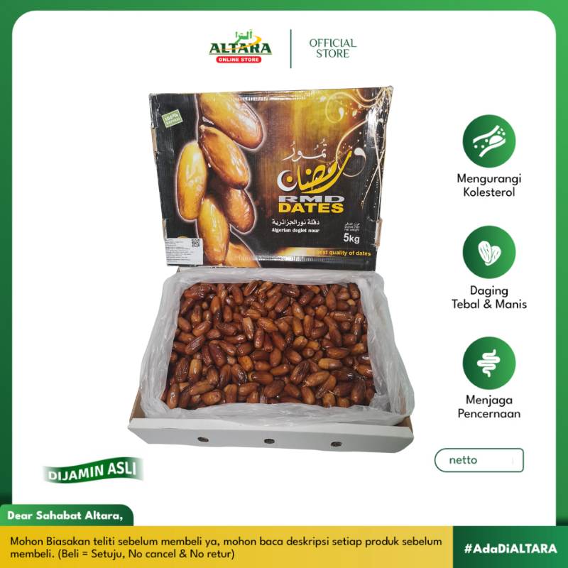

Kurma Algeria Madu 5 Kg RMD Dates