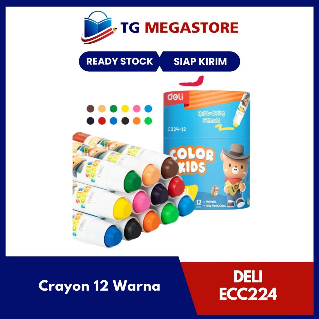 

Crayon Deli 12 Warna ECC224-12