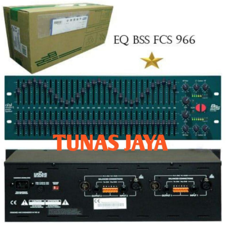 EQUALIZER BSS FCS966 EQUALIZER 2X31 BAND BSS FCS 966