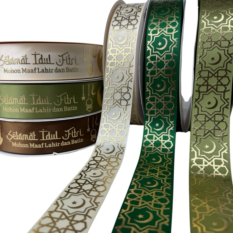 

100 YARD (90 METER) - 1 ROLL PITA IDUL FITRI 2,5 CM | PITA LEBARAN PREMIUM