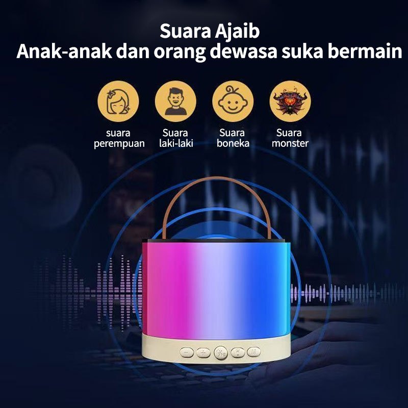 new k52 speaker bluetooth karaoke mini speaker microphone karaoke premium set speaker bluetooth
