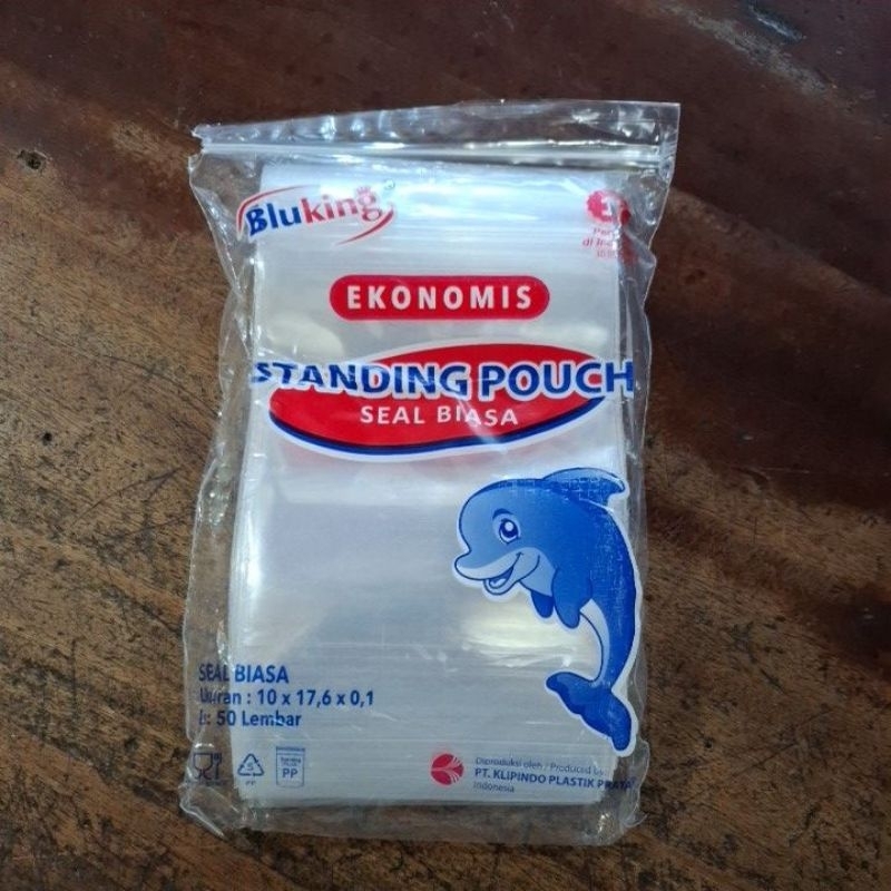 standing pouch seal biasa ukuran 10 x 17.6