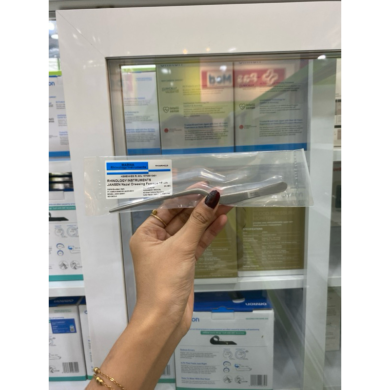 pinset bayonet/ jansen ear forcep