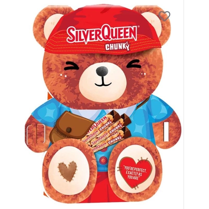 

Silverqueen Beruang Chunky Bear Coklat isi 3 x 26gr // Coklat Valentine Coklat chunky bear
