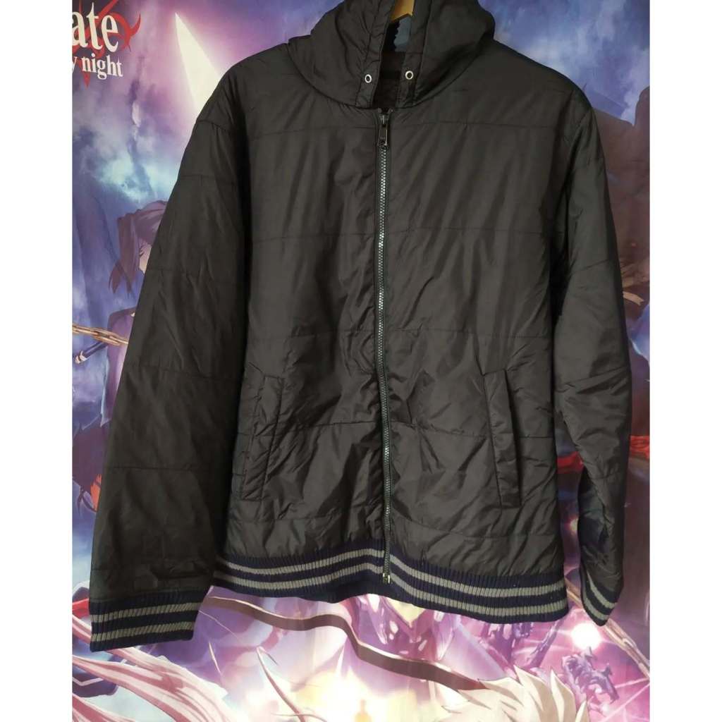 Uniqlo Black Sherpa Outdoor Zipper Jacket Jaket Sweater Original Second Merch Japan Korea Brand Vint