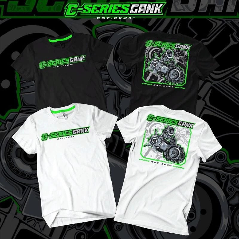 Kaos C Series Gank V2 / Baju T-shirt Distro C-Series Gank Est 2K24 / Pakaian pria wanita