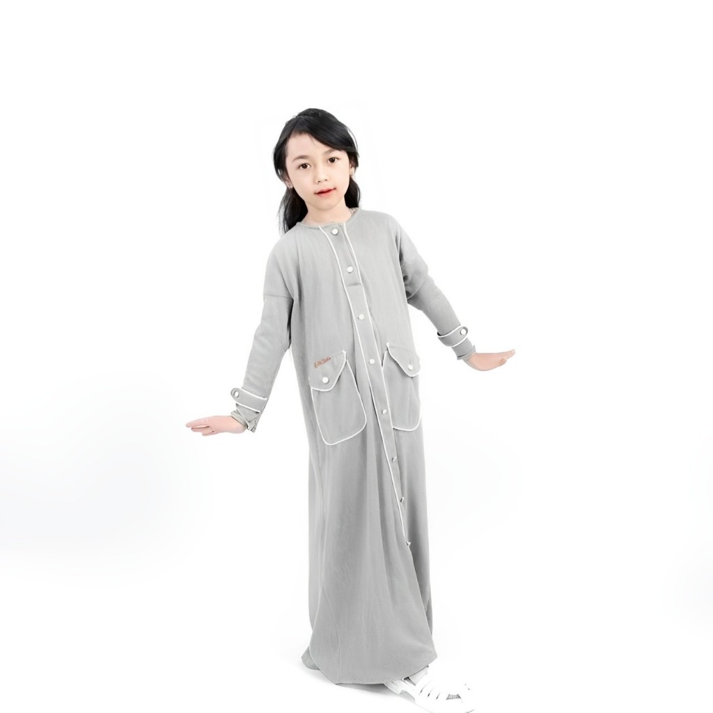 Oktapiyani Kids - Model Gamis Anak Trendy Abaya knit 2025