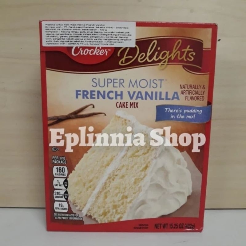 

Betty Crocker Super Moist French Vanilla Cake Mix 432 gr