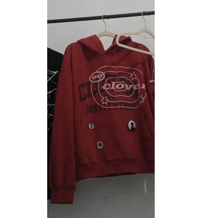 99clover university red hoodie