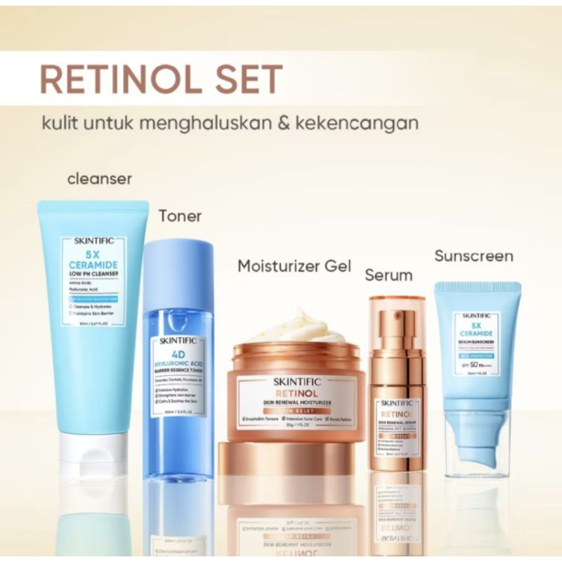 Skintific Paket Skincare Retinol Set