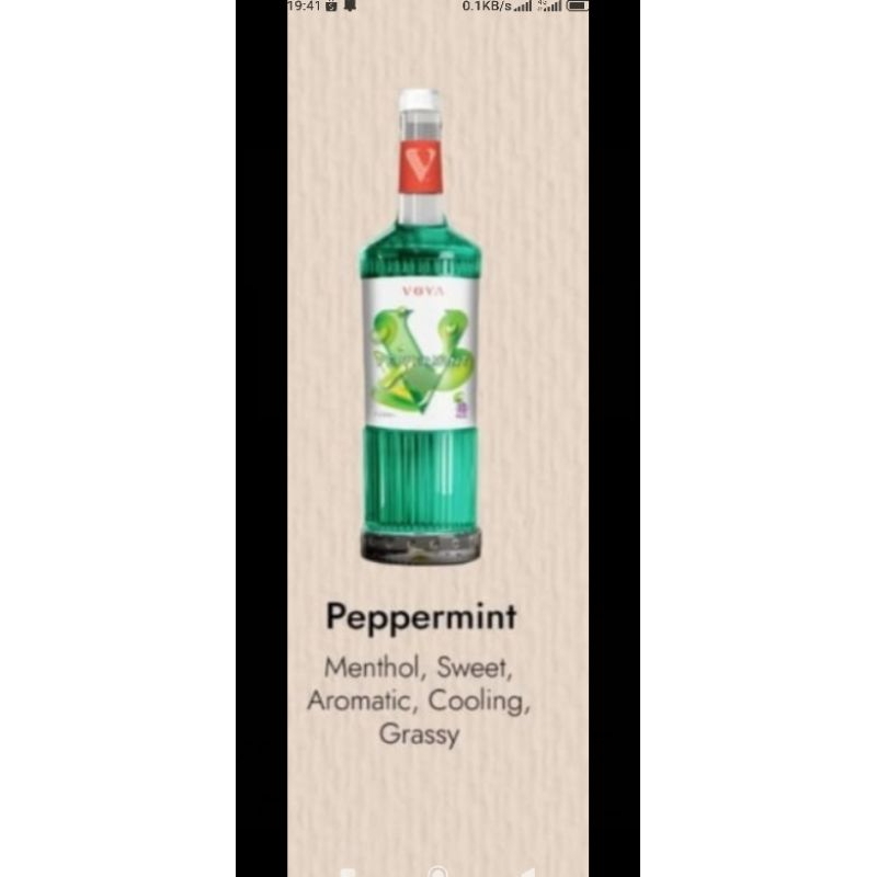 

voya peppermint 750 ml