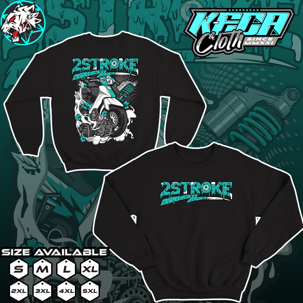 Jaket Sweater 2 Stroke Hoodie Distro Racing 2Stroke Two Stroke 2 Tak Motor Herex Ninja RX King Fiz R