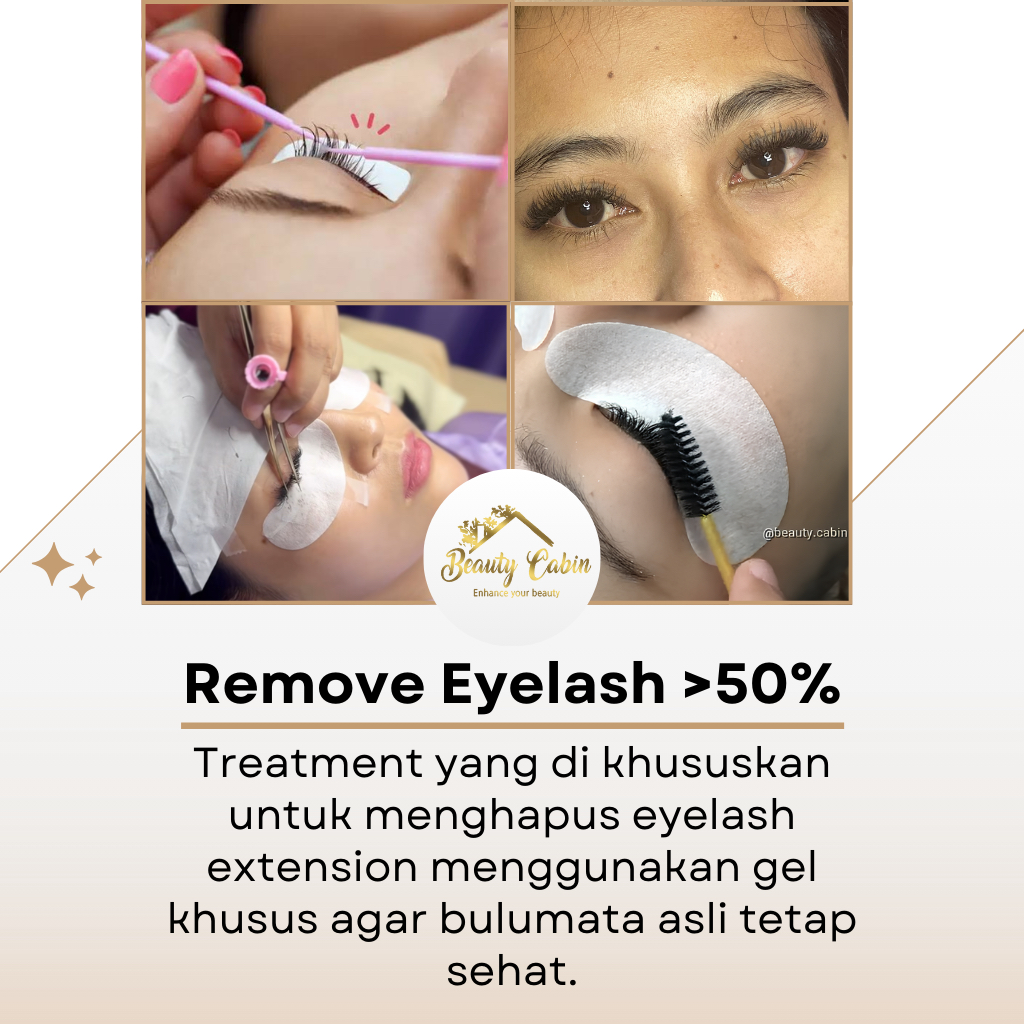 BEAUTYCABIN VOUCHER REMOVE EYELASH > 50%